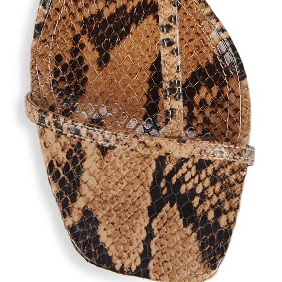 Pre-owned Schulz Snake Print Leather Sandals Size 10 - Picture 4 of 8